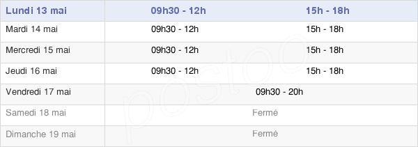 horaires d'ouverture de la Mairie De Somain