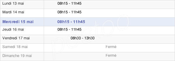 horaires d'ouverture de la Mairie De Ceignes