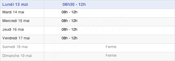 horaires d'ouverture de la Mairie De Coulonges-Les-Hérolles