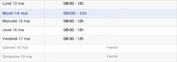 horaires d'ouverture de la Mairie De Luc-En-Diois