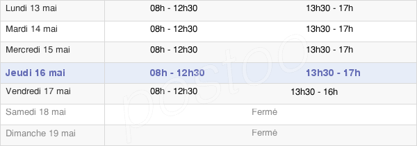 horaires d'ouverture de la Mairie De Saint-Seurin-Sur-L'Isle