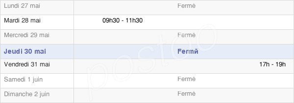 horaires d'ouverture de la Mairie D'Hénu