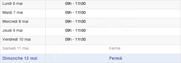 horaires d'ouverture de la Mairie De Maizières-Lès-Vic