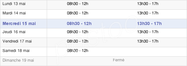 horaires d'ouverture de la Mairie Du Chambon-Sur-Lignon