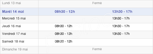 horaires d'ouverture de la Mairie De Chamonix-Mont-Blanc