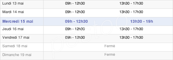 horaires d'ouverture de la Mairie D'Arâches-La-Frasse
