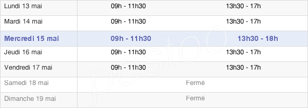 horaires d'ouverture de la Mairie D'Evian-Les-Bains