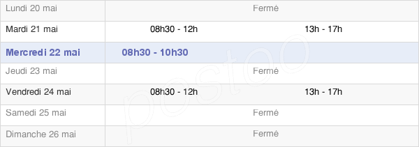 horaires d'ouverture de la Mairie De Canenx-Et-Réaut