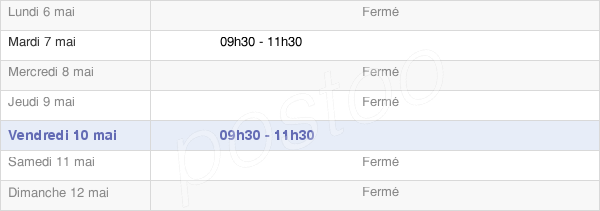 horaires d'ouverture de la Mairie De Fresnoy-Le-Château