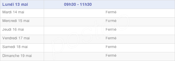 horaires d'ouverture de la Mairie De Fresnay