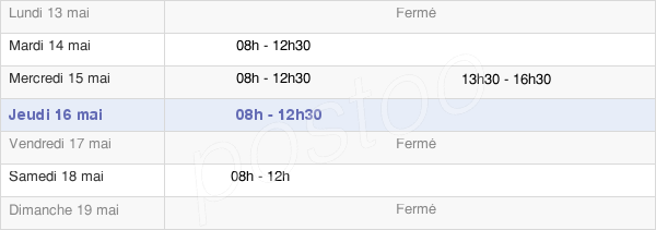 horaires d'ouverture de la Mairie De Pougny