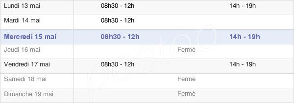 horaires d'ouverture de la Mairie De Gyé-Sur-Seine