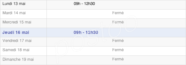 horaires d'ouverture de la Mairie De Thorigny-Sur-Le-Mignon