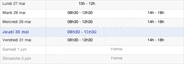 horaires d'ouverture de la Mairie De La Forêt-Sur-Sèvre