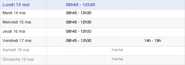 horaires d'ouverture de la Mairie De Saint-Hilaire-La-Palud