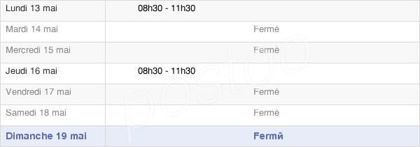 horaires d'ouverture de la Mairie De Labastide-De-Penne