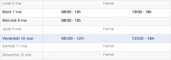 horaires d'ouverture de la Mairie De Faudoas