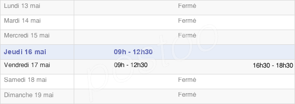 horaires d'ouverture de la Mairie De Saint-Cernin-De-Labarde