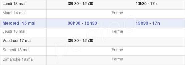 horaires d'ouverture de la Mairie De Rouffignac-De-Sigoules