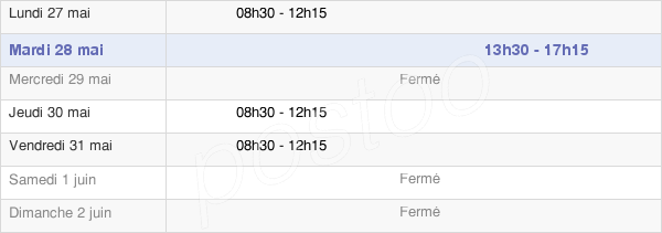 horaires d'ouverture de la Mairie De Léguillac-De-Cercles