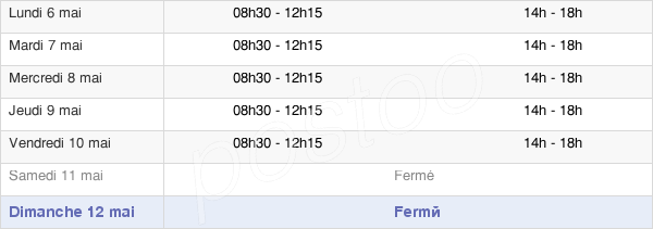 horaires d'ouverture de la Mairie De Longeville-Sur-Mer