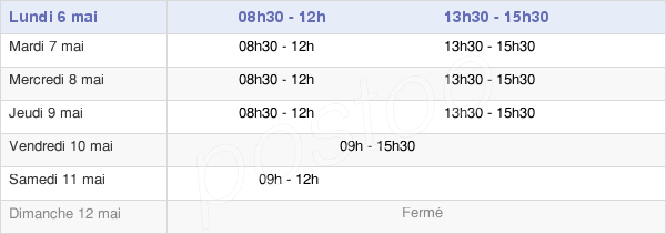 horaires d'ouverture de la Mairie Du Bois-Plage-En-Ré