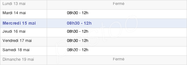 horaires d'ouverture de la Mairie De Saint-Cyr-Du-Doret