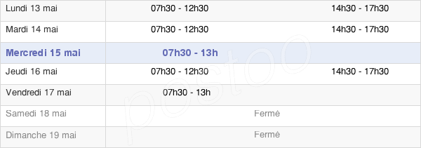 horaires d'ouverture de la Mairie De Morne-À-L'Eau