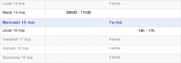 horaires d'ouverture de la Mairie De La Ferrière-Sur-Risle