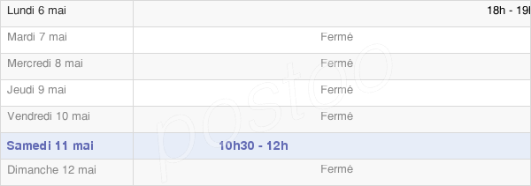 horaires d'ouverture de la Mairie De Fontenay En Vexin
