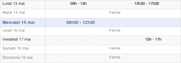 horaires d'ouverture de la Mairie De Tournedos-Sur-Seine