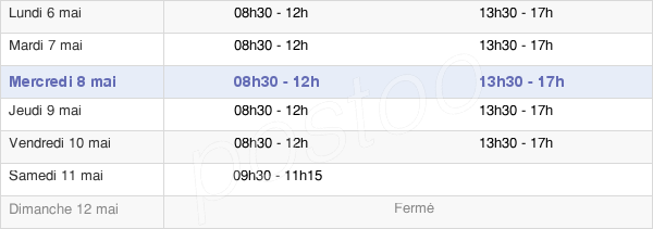 horaires d'ouverture de la Mairie D'Épernay