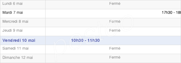horaires d'ouverture de la Mairie De Saint-Lumier-En-Champagne