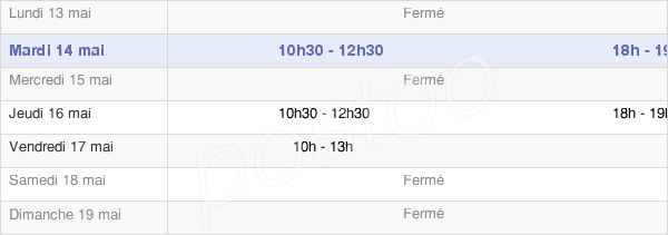 horaires d'ouverture de la Mairie De Fleury-La-Rivière