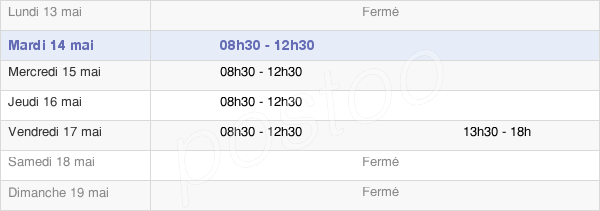 horaires d'ouverture de la Mairie De Clermont-Dessous