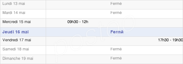 horaires d'ouverture de la Mairie De Fontaine-Les-Ribouts