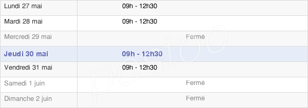 horaires d'ouverture de la Mairie De Boissy-Lès-Perche