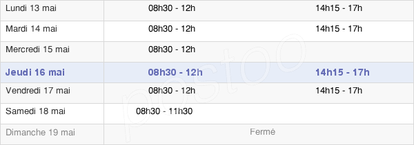 horaires d'ouverture de la Mairie De La Chapelle-Launay